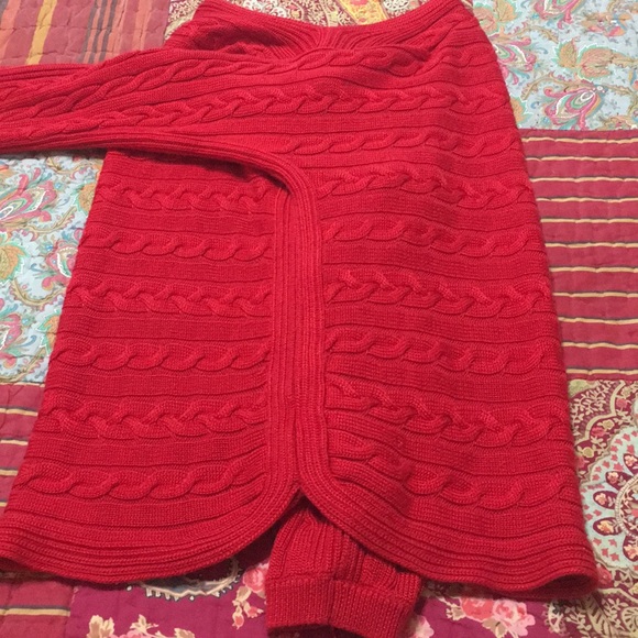 Ralph Lauren Red Cable Knit Sweater - Picture 4 of 8